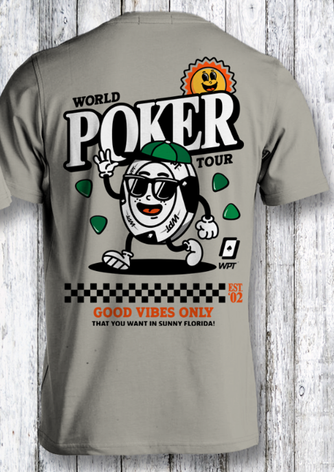 WPT x Seminole Hard Rock Chipster T-Shirt - Light Grey