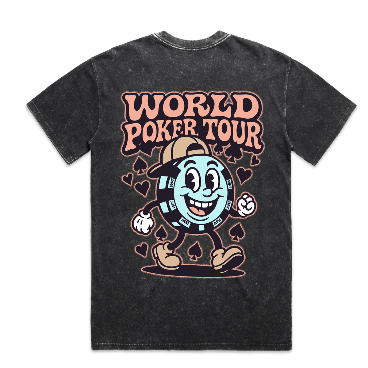 Happy WPT Chip T-Shirt (Black Stone)