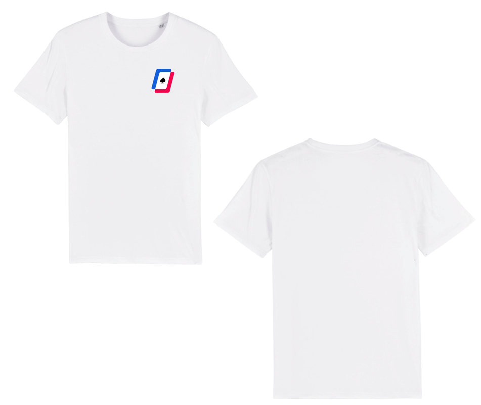 Men's Logo Left Breast White T-Shirt