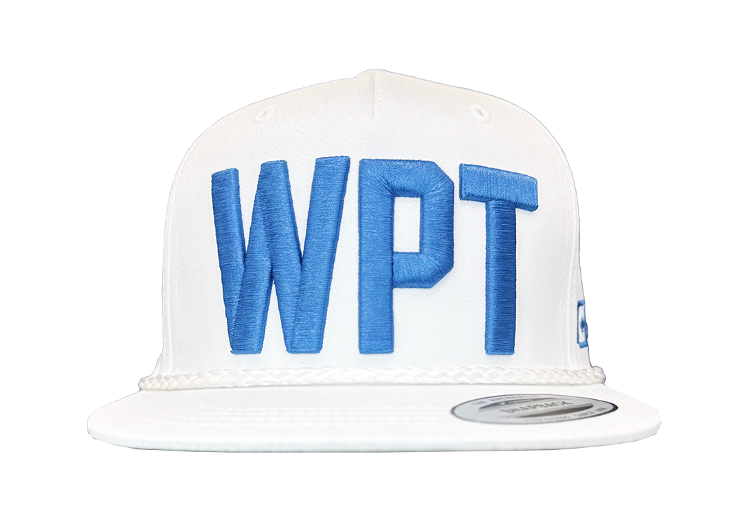 WPT Big Block Hat (White/Blue)