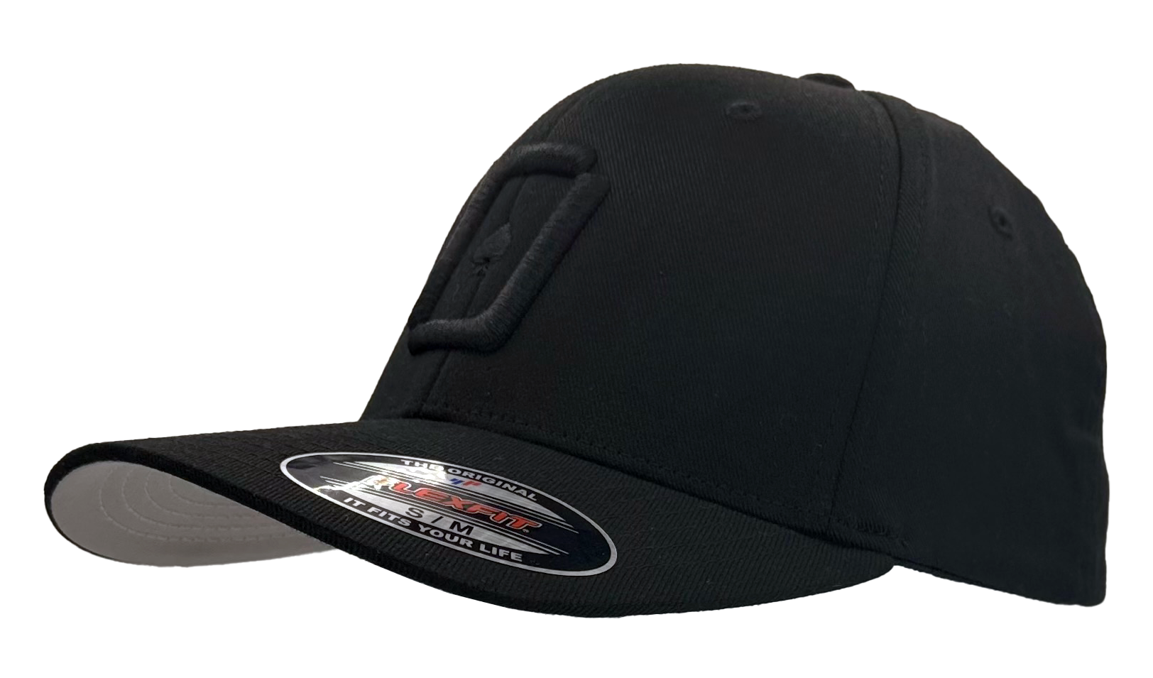 WPT Icon Flexfit Hat (Black/Black Logo)