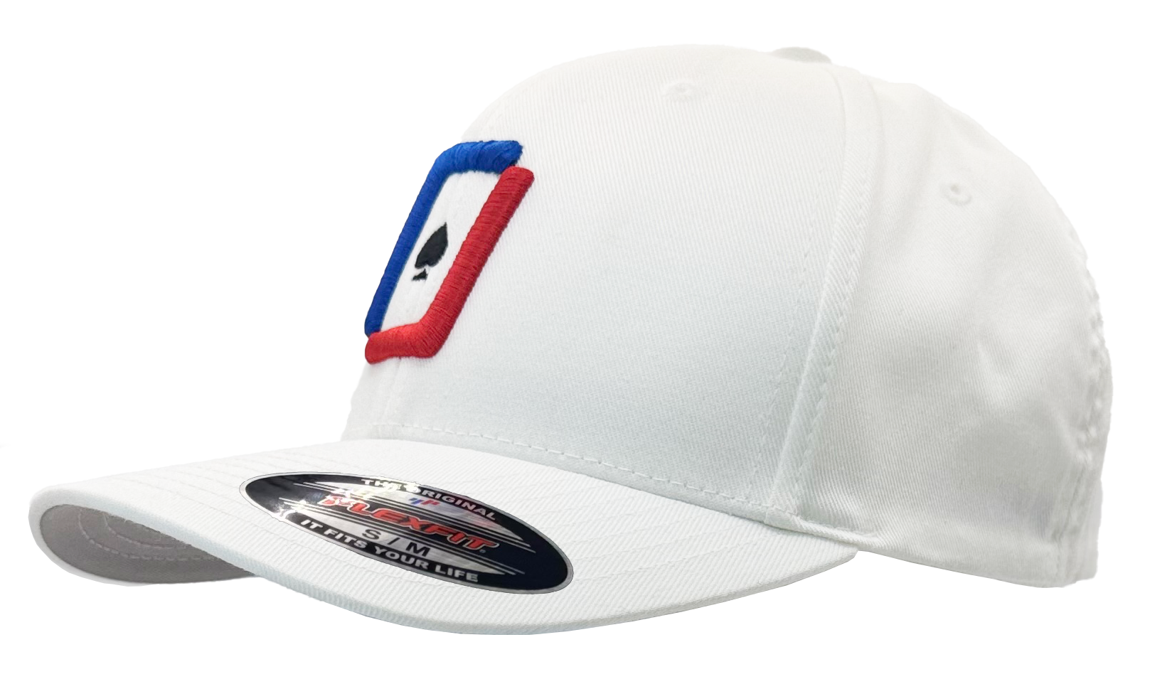 WPT Icon Flexfit Hat (White/Color Logo)