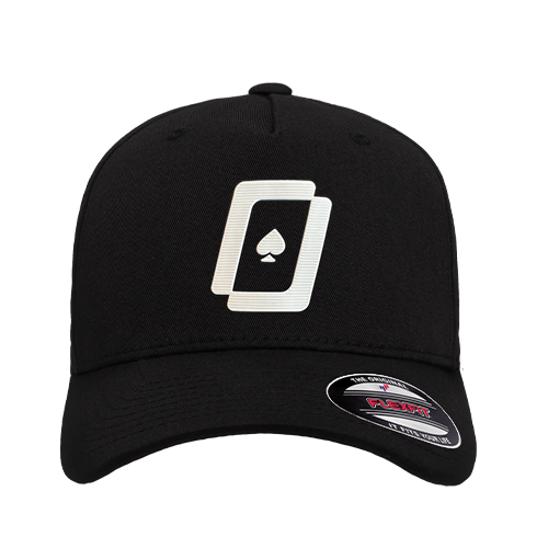 WPT Flexfit Hat (black/white logo)