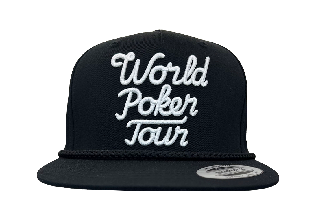 WPT Signature Script Hat (Black/White)