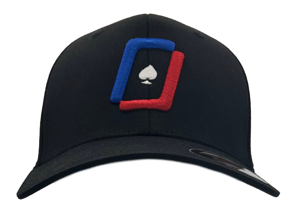 WPT Icon Flexfit Hat (Black/Color Logo)