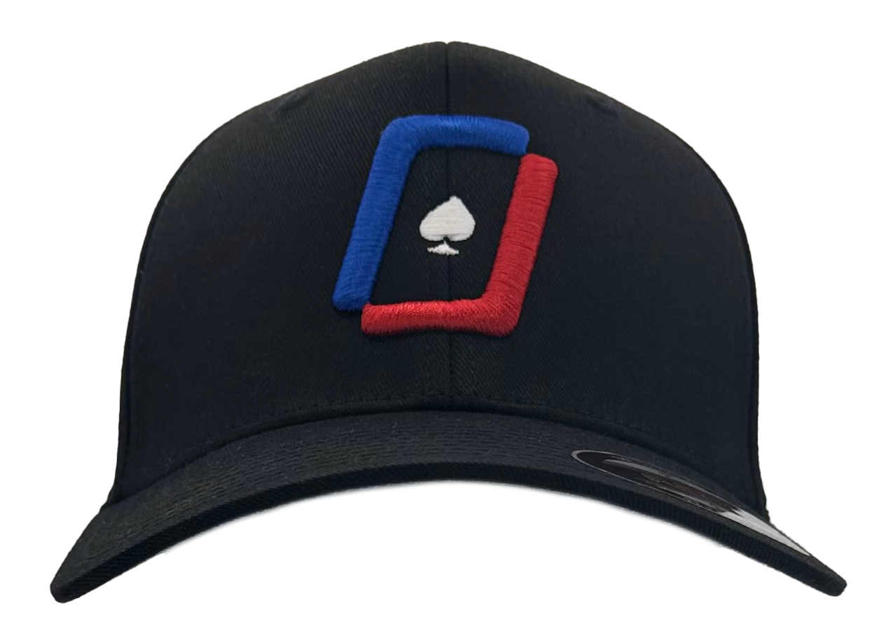 WPT Icon Flexfit Hat (Black/Color Logo)