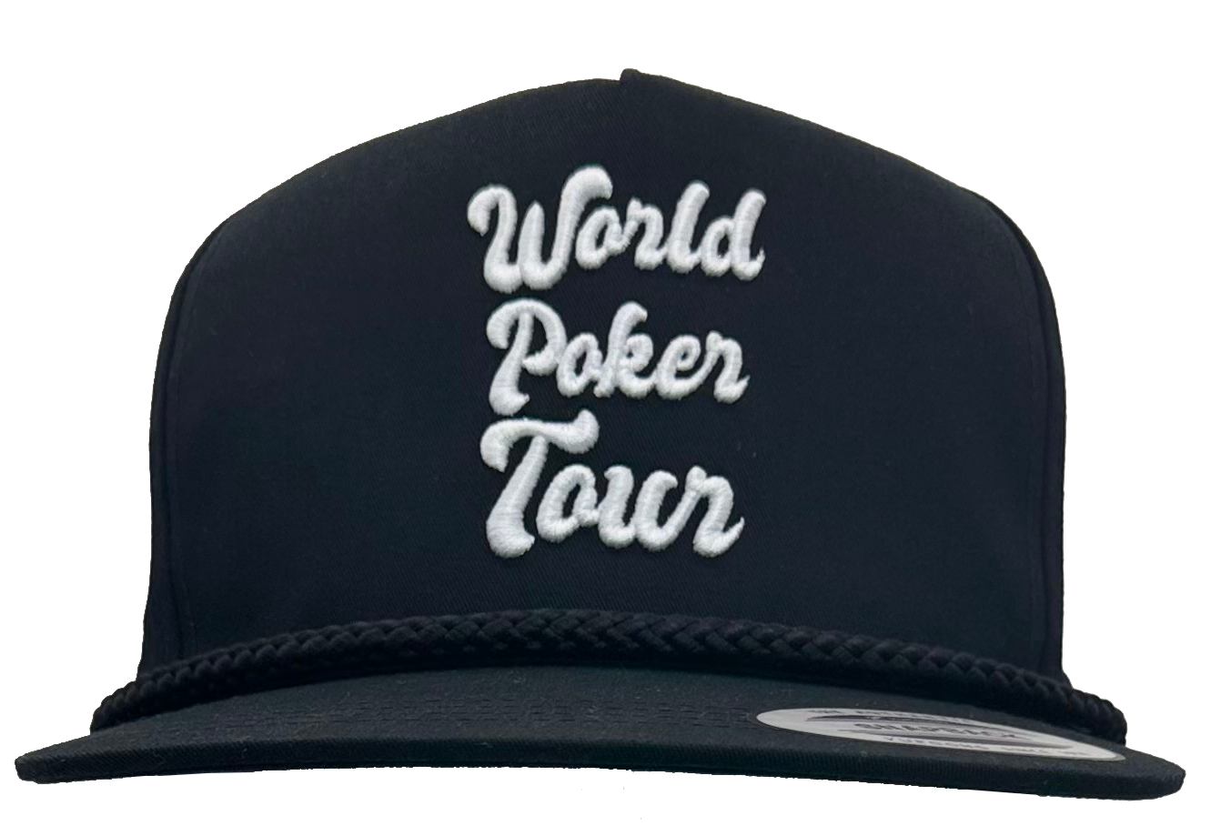 WPT Retro Rope Hat (Black/White Script)
