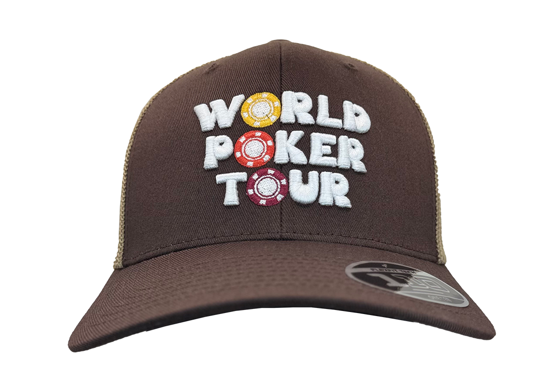 WPT Chip Logo Trucker Hat (Brown/Khaki)
