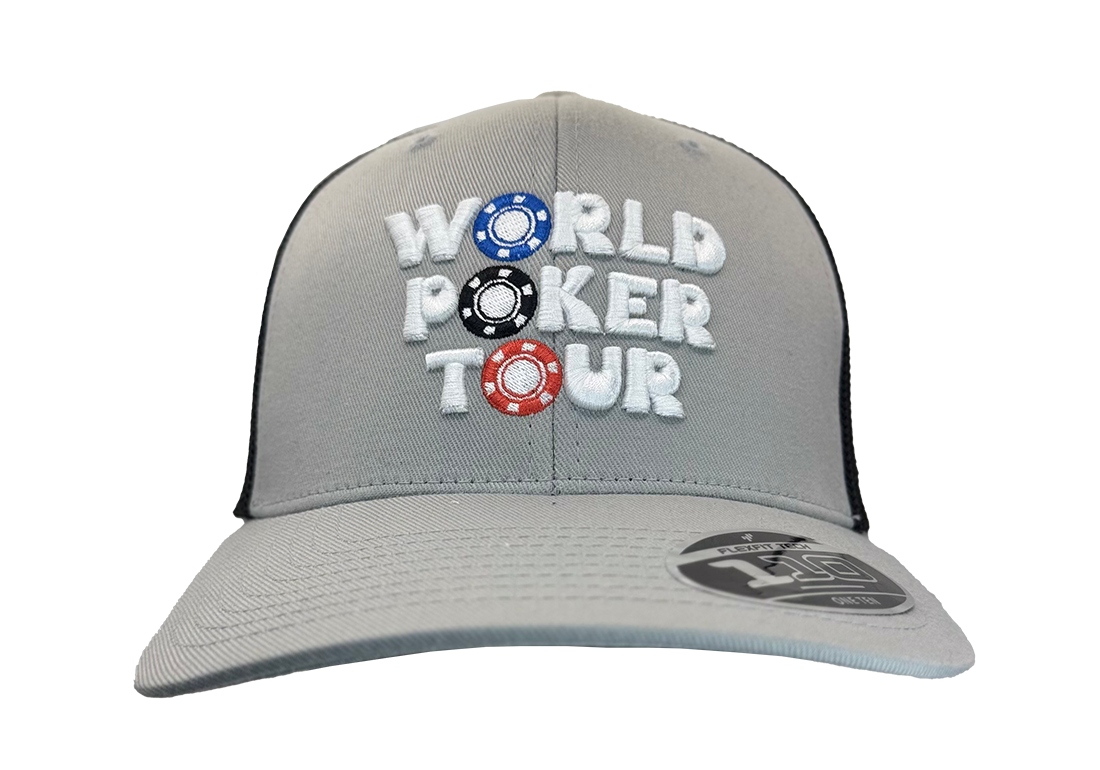 WPT Chip Logo Trucker Hat (Grey/Black)