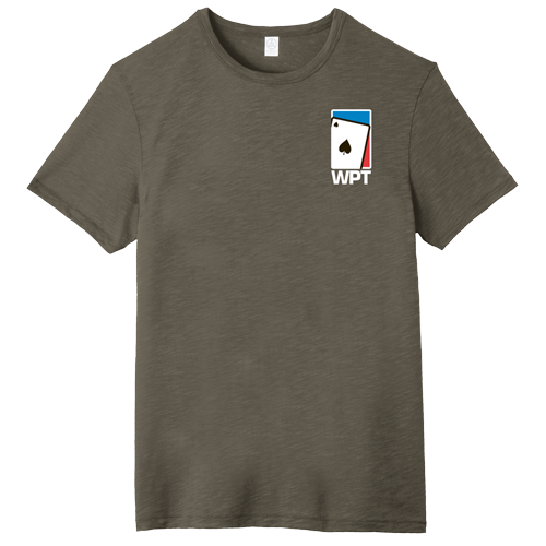 WPT Weathered Tee with Spade Logo (Dark Olive)