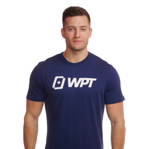 Men's Full Logo Chest Blue T-Shirt