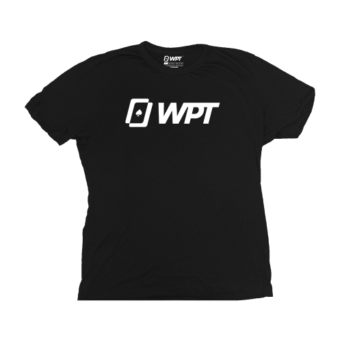 Men's Full Logo Chest Black T-Shirt