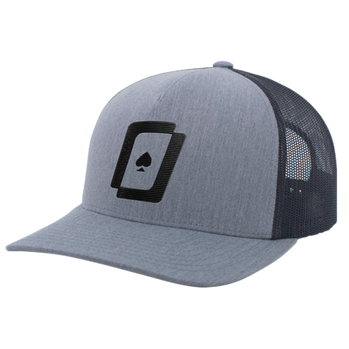 WPT Logo Trucker Hat (heather grey)