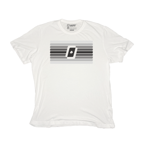 Men's Stripes Logo White T-Shirt