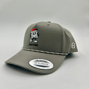 Just Fold Happy Chip Snapback (Grey)