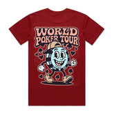 Happy WPT Chip T-Shirt (Cardinal)