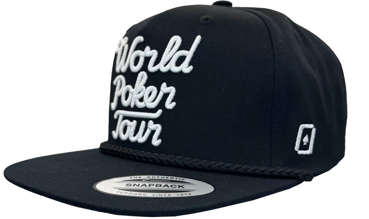 WPT Signature Script Hat (Black/White)