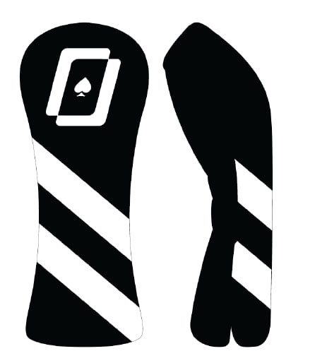 WPT Golf Head Cover (Black & White)