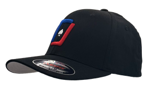 WPT Icon Flexfit Hat (Black/Color Logo)