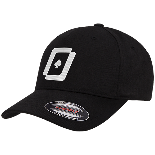 WPT Flexfit Hat (black/white logo)