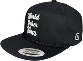 WPT Retro Rope Hat (Black/White Script)