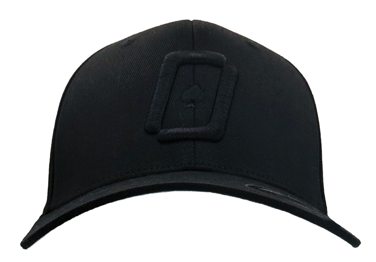 WPT Icon Flexfit Hat (Black/Black Logo)