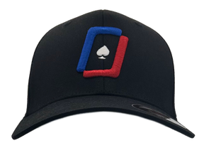 WPT Icon Flexfit Hat (Black/Color Logo)