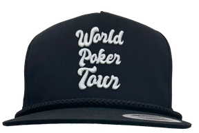 WPT Retro Rope Hat (Black/White Script)