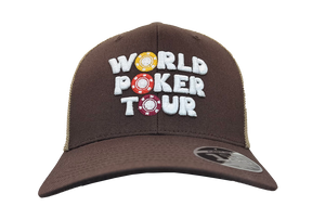 WPT Chip Logo Trucker Hat (Brown/Khaki)