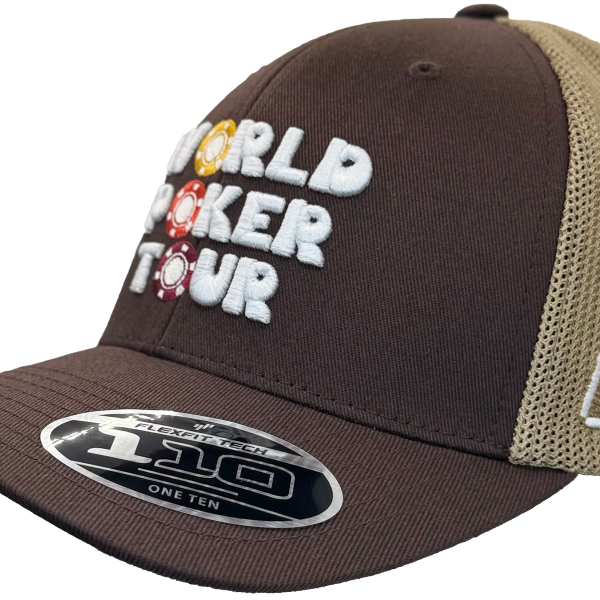 WPT Chip Logo Trucker Hat (Brown/Khaki)