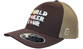 WPT Chip Logo Trucker Hat (Brown/Khaki)