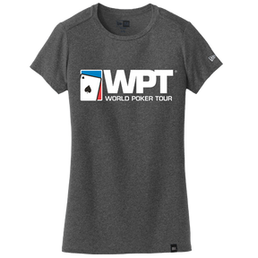 Ladies Large Logo Crew Neck Tee (Black)