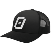 WPT Logo Trucker Hat (Black/Black)