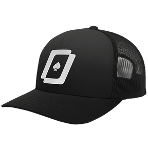 WPT Logo Trucker Hat (Black/Black)