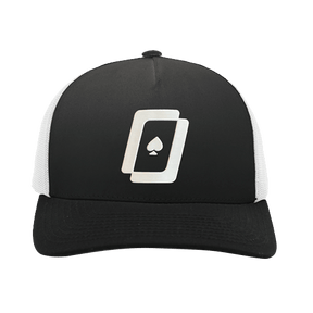 WPT Logo Trucker Hat (Black/White)