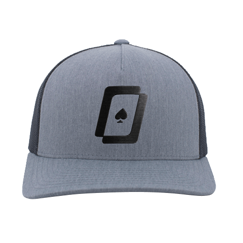 WPT Logo Trucker Hat (heather grey)
